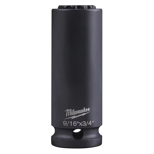 Milwaukee 49-66-5121 Shockwave Lineman's 12Pt 9/16 In. X 3/4 In. 2-In-1 Socket