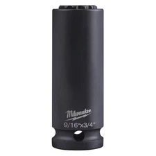 Milwaukee 49-66-5121 Shockwave Lineman's 12Pt 9/16 In. X 3/4 In. 2-In-1 Socket