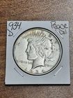1934 D Peace Silver Dollar AU About Uncirculated Better Date U.S. Coin (Raw8215)