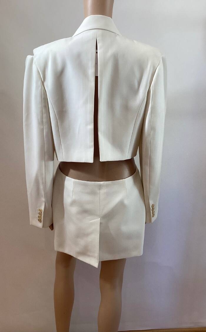 ALEXANDER MCQUEEN SLASHED DECONSTRUCTED CUTOUT BLAZER sz IT