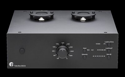 Pro Ject Tube Box DS3 B - True Balanced Röhren-Phonovorverstärker SCHWARZ