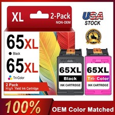65XL Black/Tri-Color Ink Cartridge 2-Pack for HP DeskJet 3755 3772 3700 Series