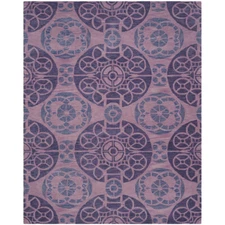 SAFAVIEH Wyndham Collection WYD376J Handmade Purple Rug