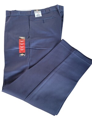 Mens Dickies Original Fit 874 Work Pants 40x32 Navy Blue Uniform