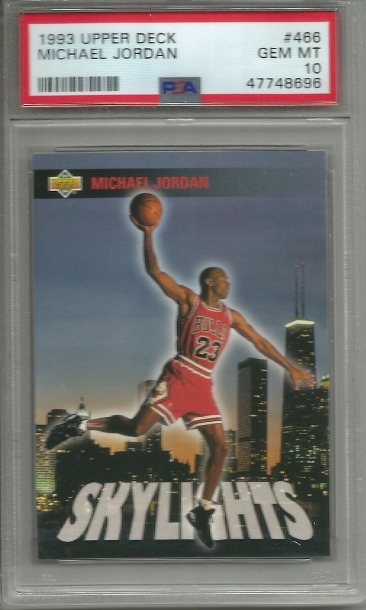Michael Jordan 93/94 Upper Deck Skylights #466 PSA 10 Gem Michael Jordan 93/94 Upper Deck Skylights #466 PSA 10 Gem