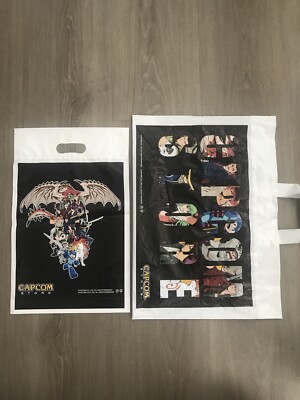 Capcom Store Japan Plastic Shopping Gift Bags | Medium And Large Bag | Exclusive