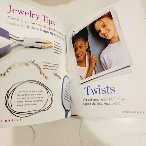 AMERICAN GIRL AG Library Paper Clip Jewelry Book and Kit - NEVER USED! - Picture 6 of 9
