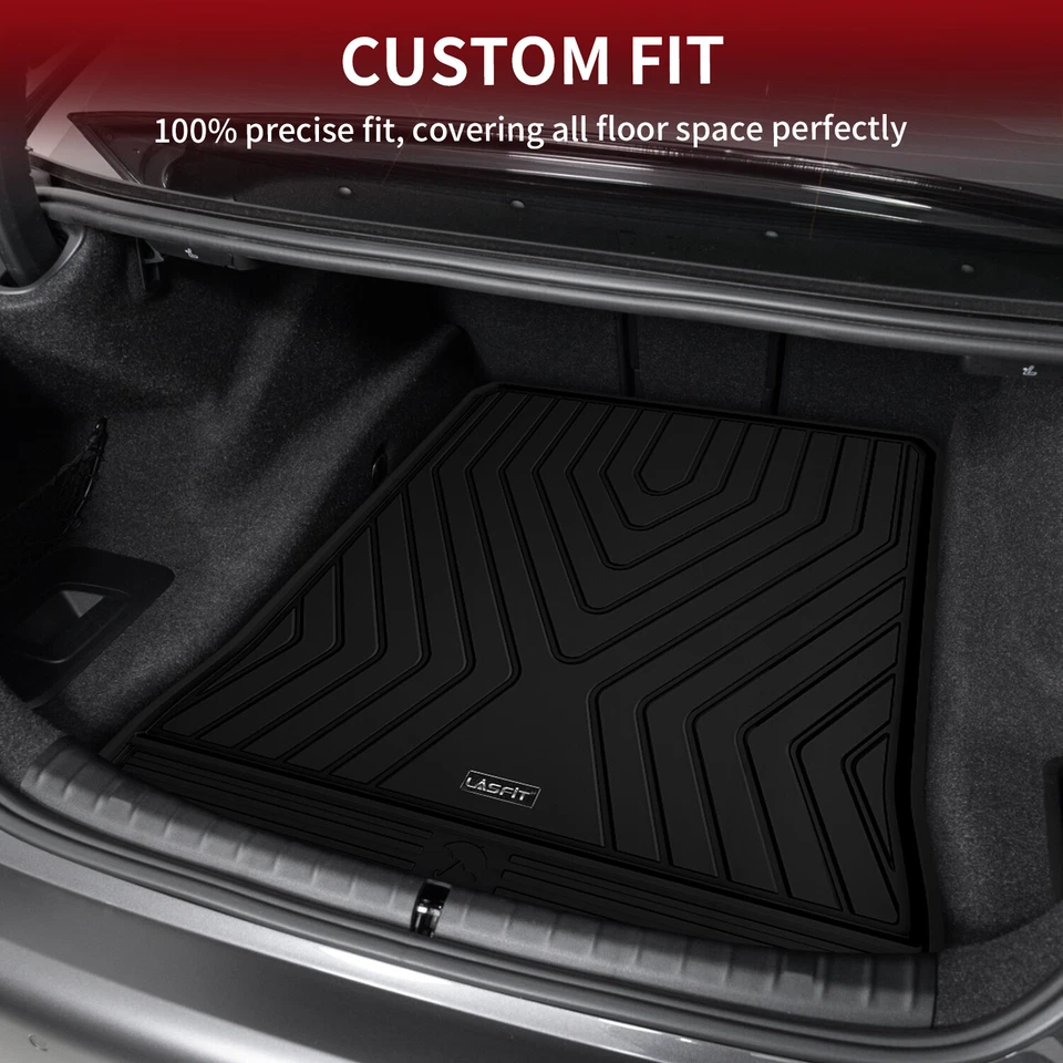 For BMW 5 Series 2017-2023 Rear Cargo Trunk Liner TPE Mat Waterproof Anti-slip Foto 3 de 4