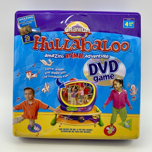 Cranium Hullabaloo Amazing Animal Adventure DVD Game Tin COMPLETE 2005 Kids