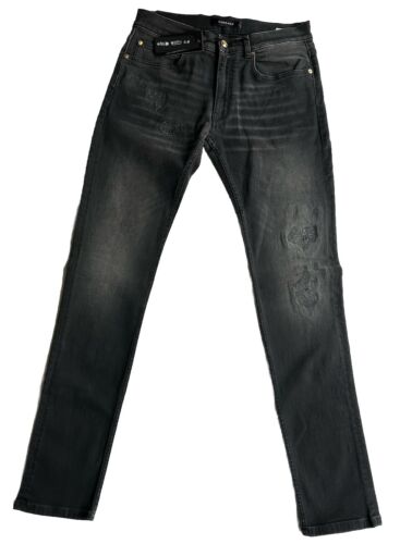 Versace Men’s Denim Stretch Black Jeans Size 35 US 1011835 NWT $800 - Picture 2 of 10