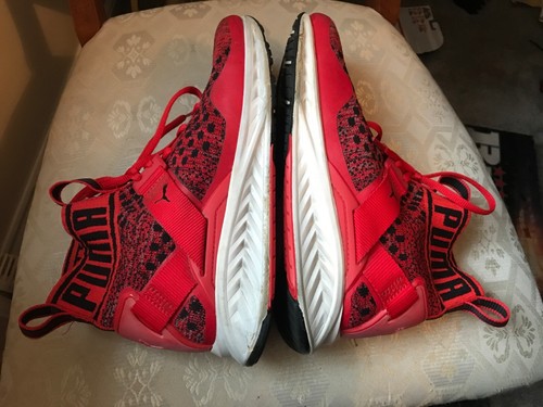 PUMA IGNITE EVOKNIT HI TOP RED TRAINERS MENS YOUTHS SIZE 7 - Picture 4 of 6
