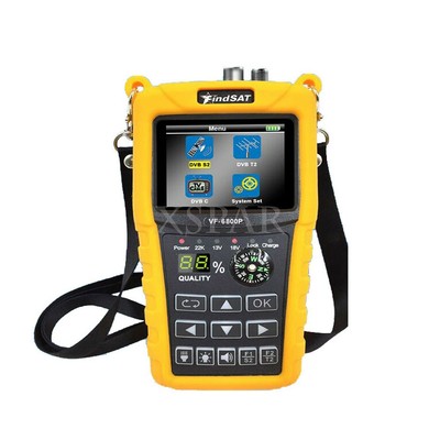 VF-6800P Satellite Finder Signal Meter DVB-T2 DVB-S2 DVB-C Satellite Receiver xr