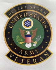 US Army Desert Storm Veteran Sticker Waterproof D1071