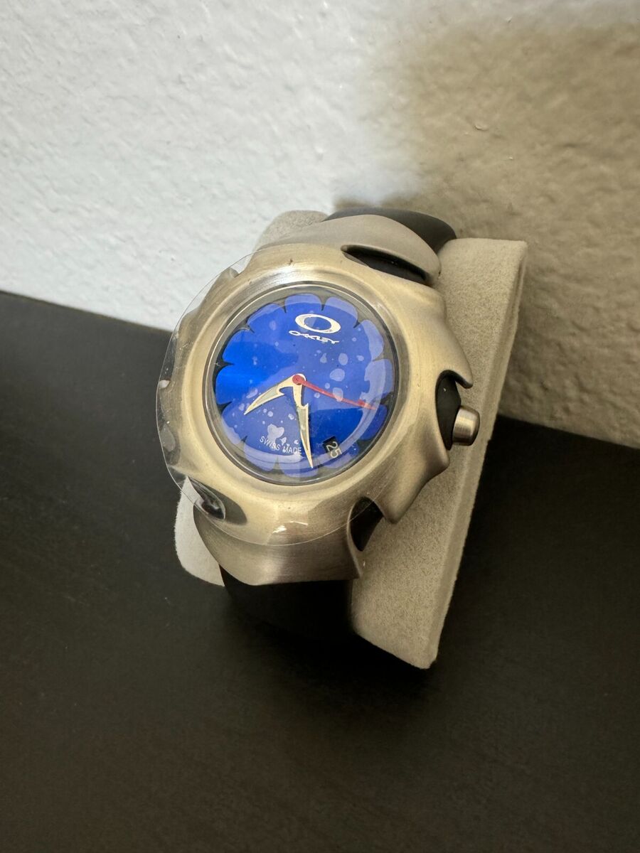 New! Oakley Blade 2 Swiss Watch - Sunburst Blue Dial New! Oakley Blade 2 Swiss Watch - Sunburst Blue Dial