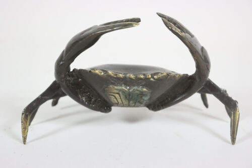 Krebs Krabbe Bronzefigur Bronze Skulptur (RE245) - Bild 2 von 7
