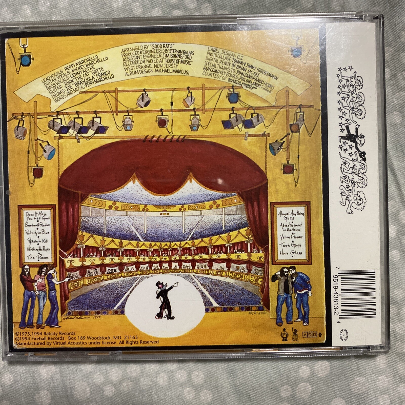 Good Rats Ratcity In Blue 1975 CD ( Disc Like New) 795194381324 eBay