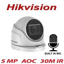 Hikvision 5MP CCTV DS-2CE76H0T-ITMFS AOC Wide Angle Lens In/Outdoor Audio Camera