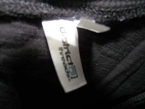 District Threads Top Size S Black Pull Over Short Sleeve V Neck Casual - Picture 2 of 3