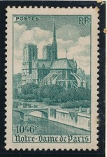 TIMBRE FRANCE 776** Cathédrales 1947