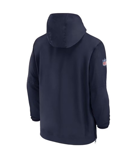 Chaqueta con Capucha Dallas Cowboys Nike Lateral Media Cremallera Azul Marino Para Hombre’s Extra Grande - Imagen 3 de 4