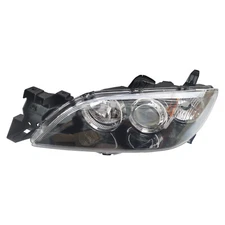 Halogen Headlights Front Lamps Pair Set for 04-09 Mazda 3 Left & Right