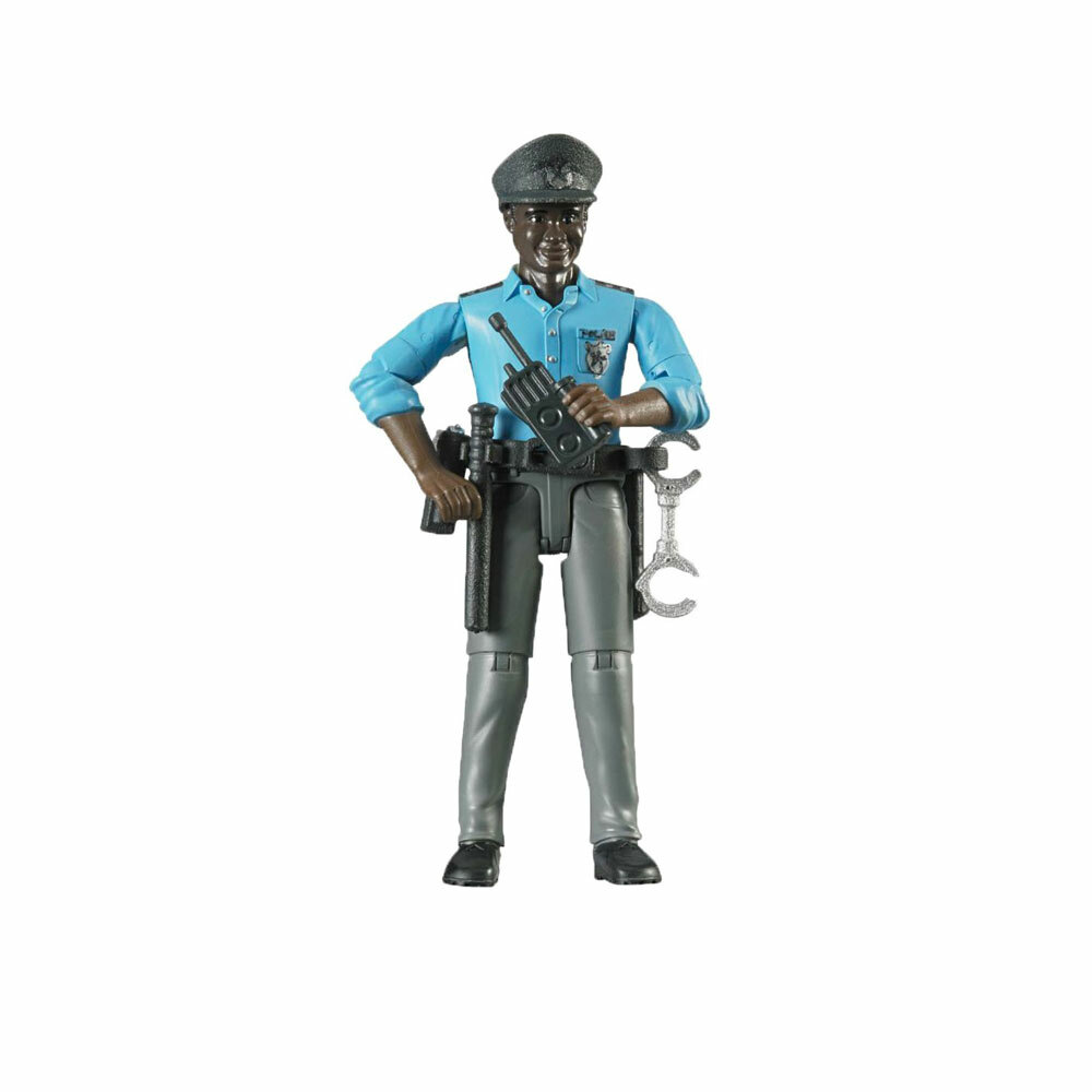 Bruder Policeman Dark Skin Toy Figure with Accessories 60051