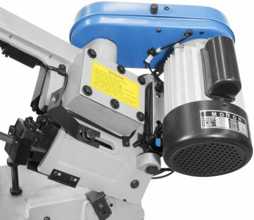 Anbull R2103 bandsäge metall mit LED Strahler,Elektrisch Metallbandsäge 1100W / 230V, 0.7-2.4m/s,einstellbar 0-45 °, Eisensäge Metallsäge mit abnehmbarem Sockel, Werkbank aus legiertem Stahl