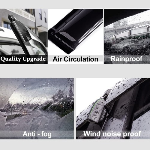 4pcs Wind Deflector Window Visors fit for 2003-2008 Pontiac Vibe/Toyota Matrix - Picture 4 of 11