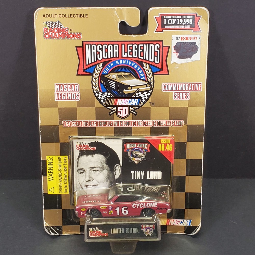 RACING CHAMPIONS 1998 NASCAR LEGENDS TINY LUND #16 Mercury Cyclone 1:64 Iss. 46