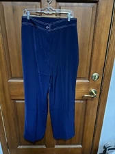 Susan Graver Stretch Peach skin Pants Size Large Or 14/16  A79670