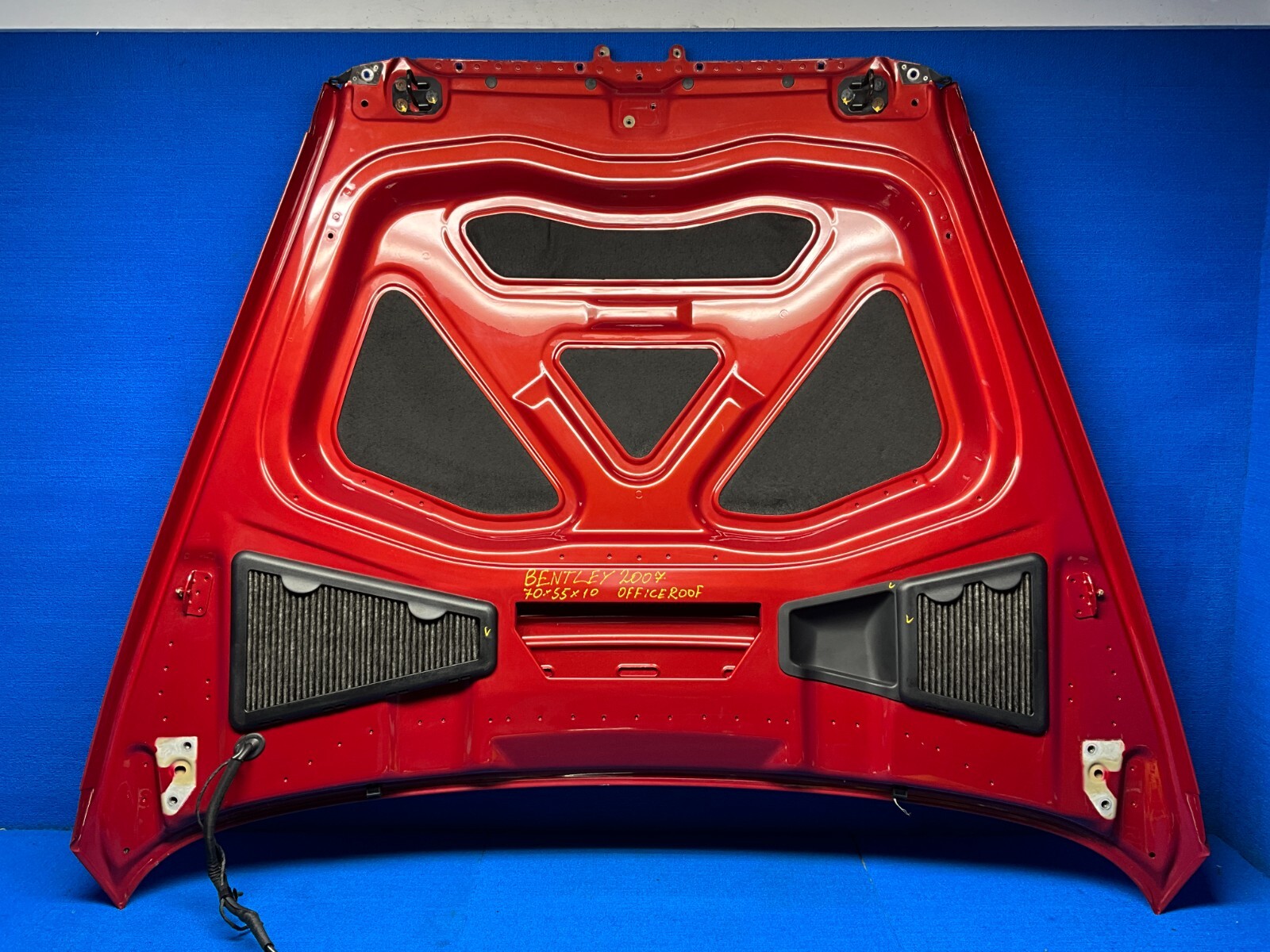 2003 - 2010 BENTLEY CONTINENTAL GT GTC FRONT HOOD BONNET COVER PANEL RED OEM