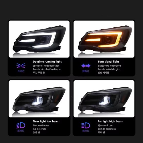 Headlights For Subaru Forester 2013-2018 LED w/Sequential Turn Signal Assembly - Bild 5 von 11