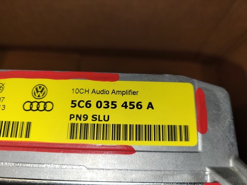 2013 2014 2015 VOLKSWAGEN GLI JETTA PASSAT PANASONIC RADIO AMPLIFIER AMP EAA098A - Picture 11 of 14