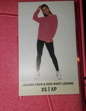 VS PINK legging Crew & Leggings Gift Set NEW SIZE XS flawless/black