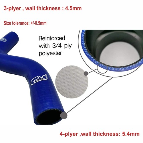 Fit 2002 2003 2004 Ford Focus MK1 ST170 2.0L Silicone Radiator Coolant Hose Kit - Picture 8 of 13