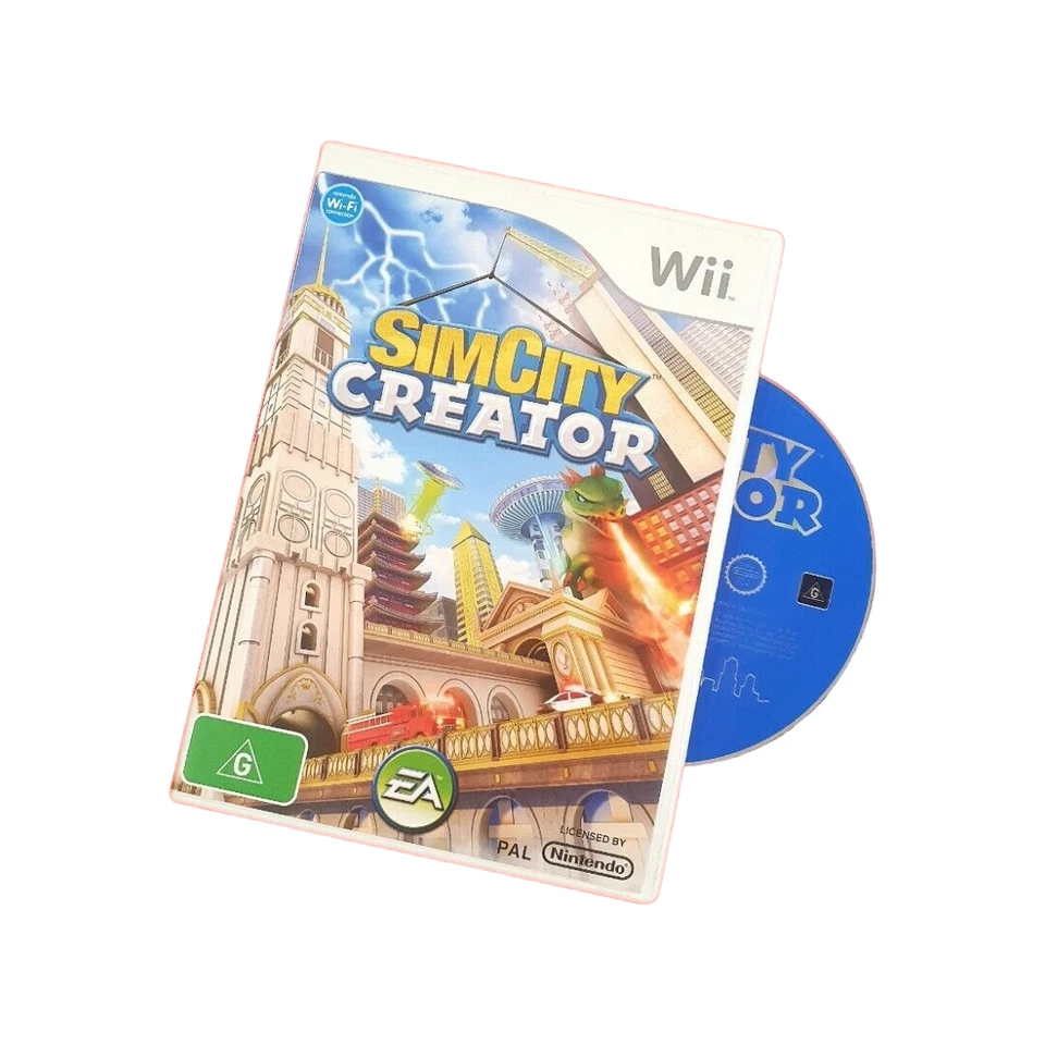 SimCity Creator Nintendo Wii PAL Game Wii U Compatible Complete Simulation - Image 2 of 4