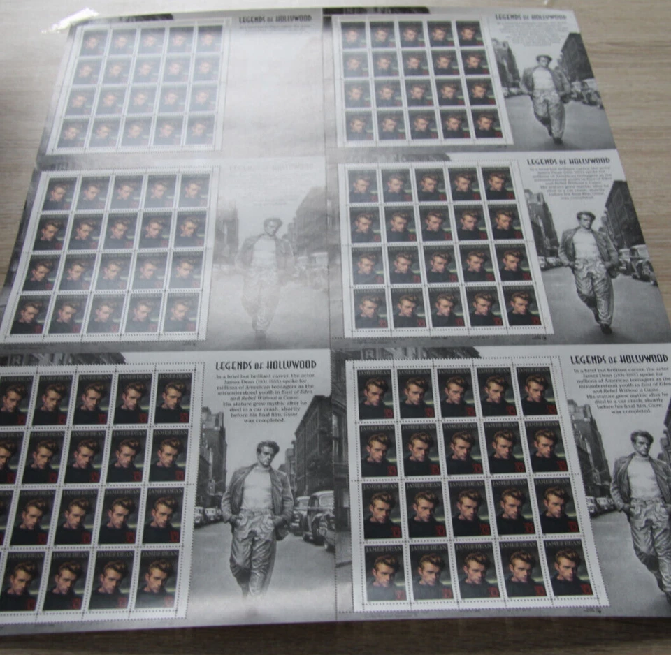 USA 1996 - Kleinbogen 2745 Legends of Hollywood: James Dean ** im Großbogen - Bild 1 von 1