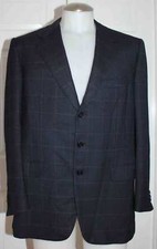 BRIONI "TRAIANO" SOFT WOOL THREE BUTTON BLAZER JACKET MEN SZ 42 REG