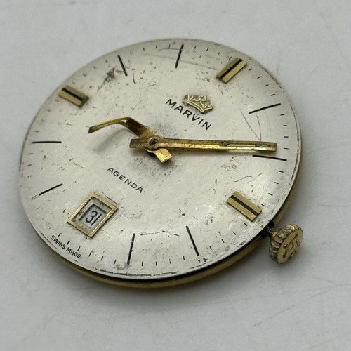 ETA 2763 Swiss Watch Movement Manual Marvin Agenda Date For Parts Men's 30.4mm - Picture 9 of 12