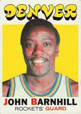 JOHN BARNHILL 1971-72 TOPPS BASKETBALL #222 ABA