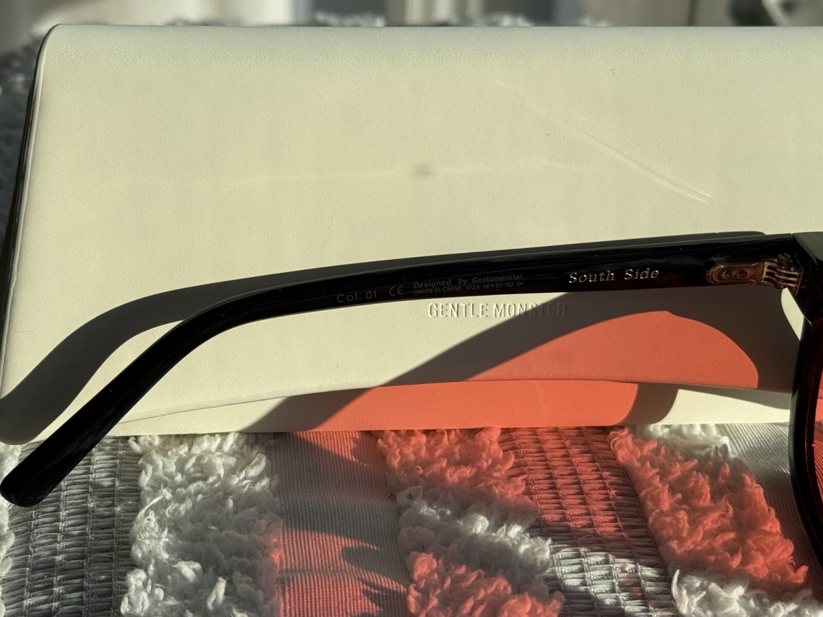 new Gentle Monster South Side Col 01 - Black Frame + Red