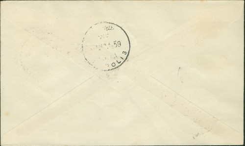 LIBYA 1959, Tripoli Kingdom,Tripolitania King Idris, 4 Rare Franked FDC 447 - Bild 4 von 5