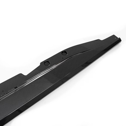 Side Skirts Extensions Rocker Panel Carbon ABS For 2014-2019 Chevy Corvette C7 - Picture 11 of 12