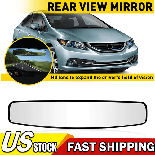 Panoramic Rear View Mirror 17 inches Wide Angle Convex Car Truck SUV Day Night - Picture 22 of 23