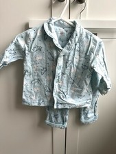 Primark Boys Polar Bear Pyjamas Size 6-9 Months Long Sleeved Baby