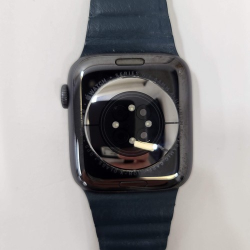 GPS Only Apple Watch Series 6 44MM Midnight Aluminum Blue Sport Band M07J3LL/A - Zdjęcie 7 z 7
