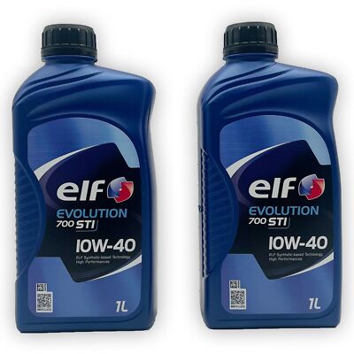 2 L ELF Evolution 700 STI 10W40 PSA B712300 VW 501.01, 505.00 RN 0700/0710 Öl