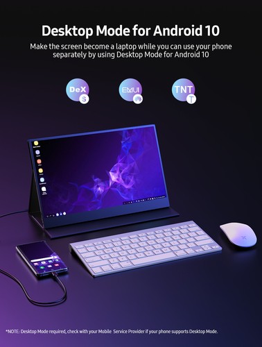UPERFECT 1920x1080 Touchscreen Monitor Portable Monitor 15.6" Extend Laptop - Picture 9 of 12