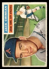 1956 Topps #319 Jack Crimian - VG-VGEX *TedsCardShack*