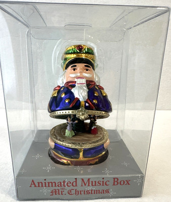 Mr. Christmas Animated Music Box Nutcracker plays Dance of the Sugar Plum Fairy